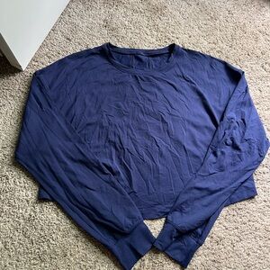 lululemon athletica Navy Long Sleeve Crop